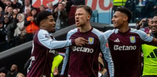 What iGaming brands must rethink as sponsorships enters the next phase Alt text: Aston Vila during a Premier League match with Betano betting sponsor on front-of-shirt.