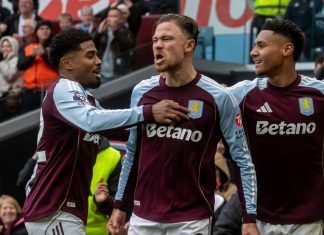 What iGaming brands must rethink as sponsorships enters the next phase Alt text: Aston Vila during a Premier League match with Betano betting sponsor on front-of-shirt.