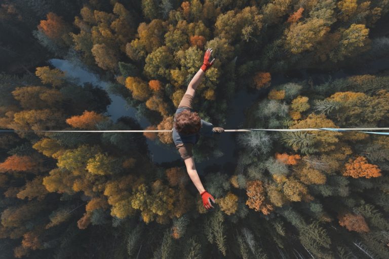 Tight rope walker