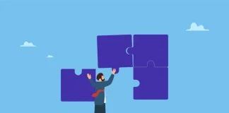 Kanggiten: Where operators lose players and how platform architecture can stop the bleed A man fixing puzzle pieces, illustrating Kanggiten and their PAM strategy.