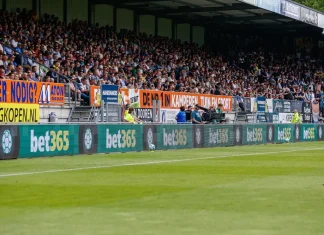bet365 steps up Blueprint Gaming partnership with free spins promotion Bet365 logo on football hoardings