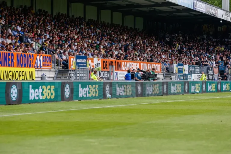 Bet365 logo on football hoardings