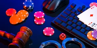 Is illegal gambling moving away from Cambodia amid government crackdown? Handcuffs and poker chips
