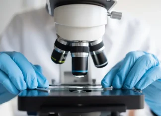 Four things we learnt as Question Time put AI under the mainstream microscope Close up of microscope
