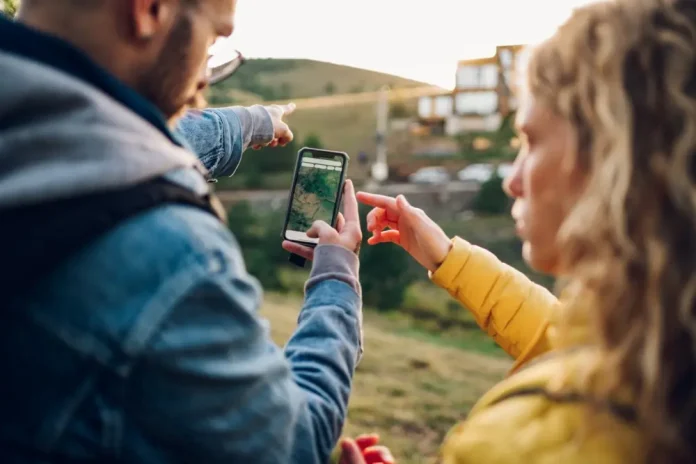 People looking at a nap on a phone