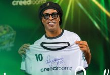 Ronaldinho celebrates Creedroomz live casino deal with studio visit Ronaldinho