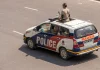 Indian police strike against multi-state illegal betting ring India police car