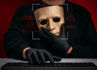 Thai sports news outlet hijacked by illegal gambling website Criminal holding mask