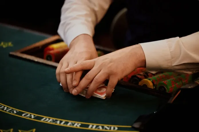 Hub88 Religa Close up of blackjack dealer