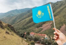 Kazakhstan targets banks to thwart illegal online gambling Kazakhstan flag